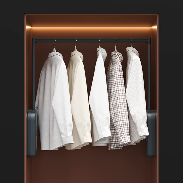 Bedroom Wardrobe Dual Motor Electric Lift Clothes Rod